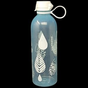 STARBUCKS RAINDROPS DESIGN LOGO REUSABLE PLASTIC WATER BOTTLE 24 FLUID OZ